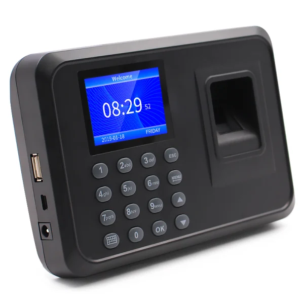 Záznamník času s prístupom pomocou odtlačku prsta alebo hesla a vstupom/výstupom Pamäť FTR01 HDWR