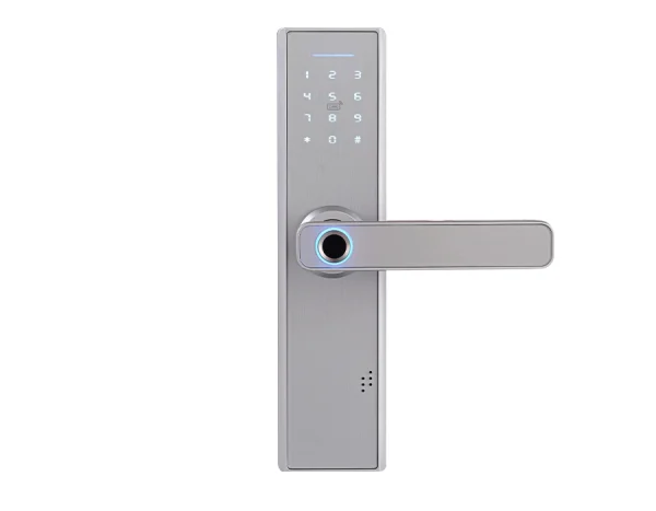 Electronic door handle, access control, keypad, fingerprint, RFID SecureEntry-HL200