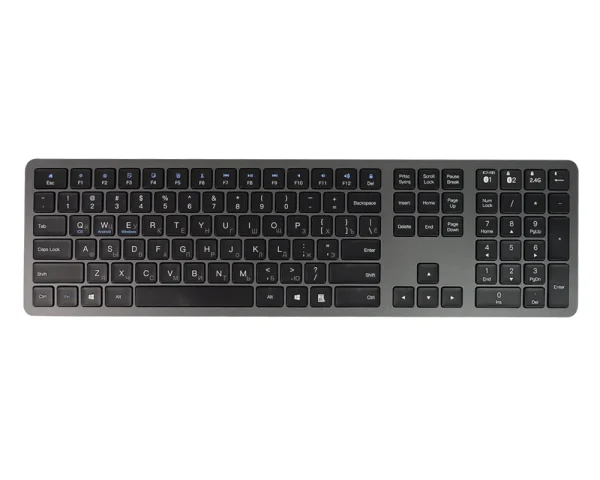 Draadloos toetsenbord met Bluetooth, Russisch, Cyrillisch, HDWR typerCLAW-BC140GR