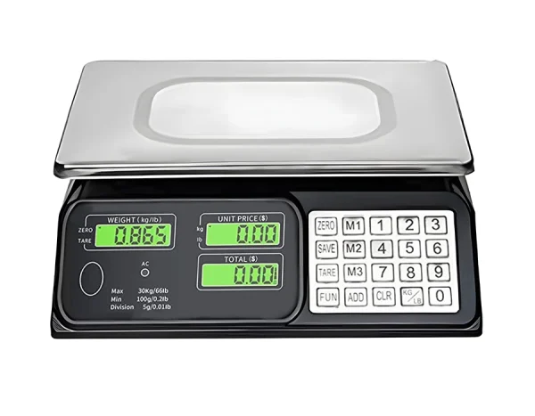 Store scale up to 30 kg, LCD displays, HDWR wagPRO-S30A