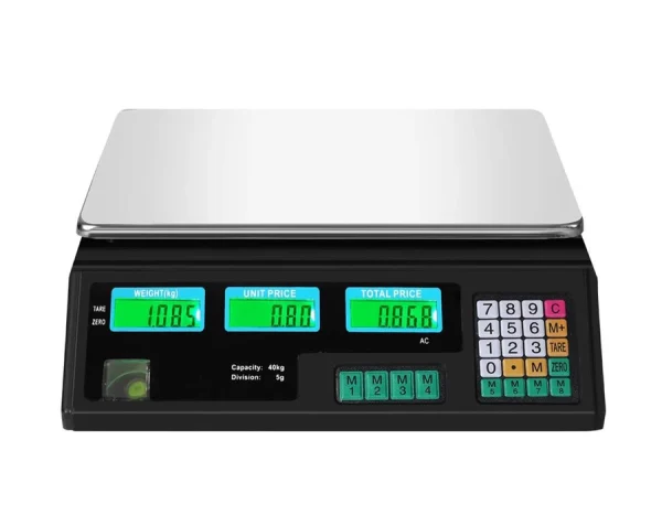 Bilancia elettronica fino a 40 kg, LCD HDWR wagPRO-S40B